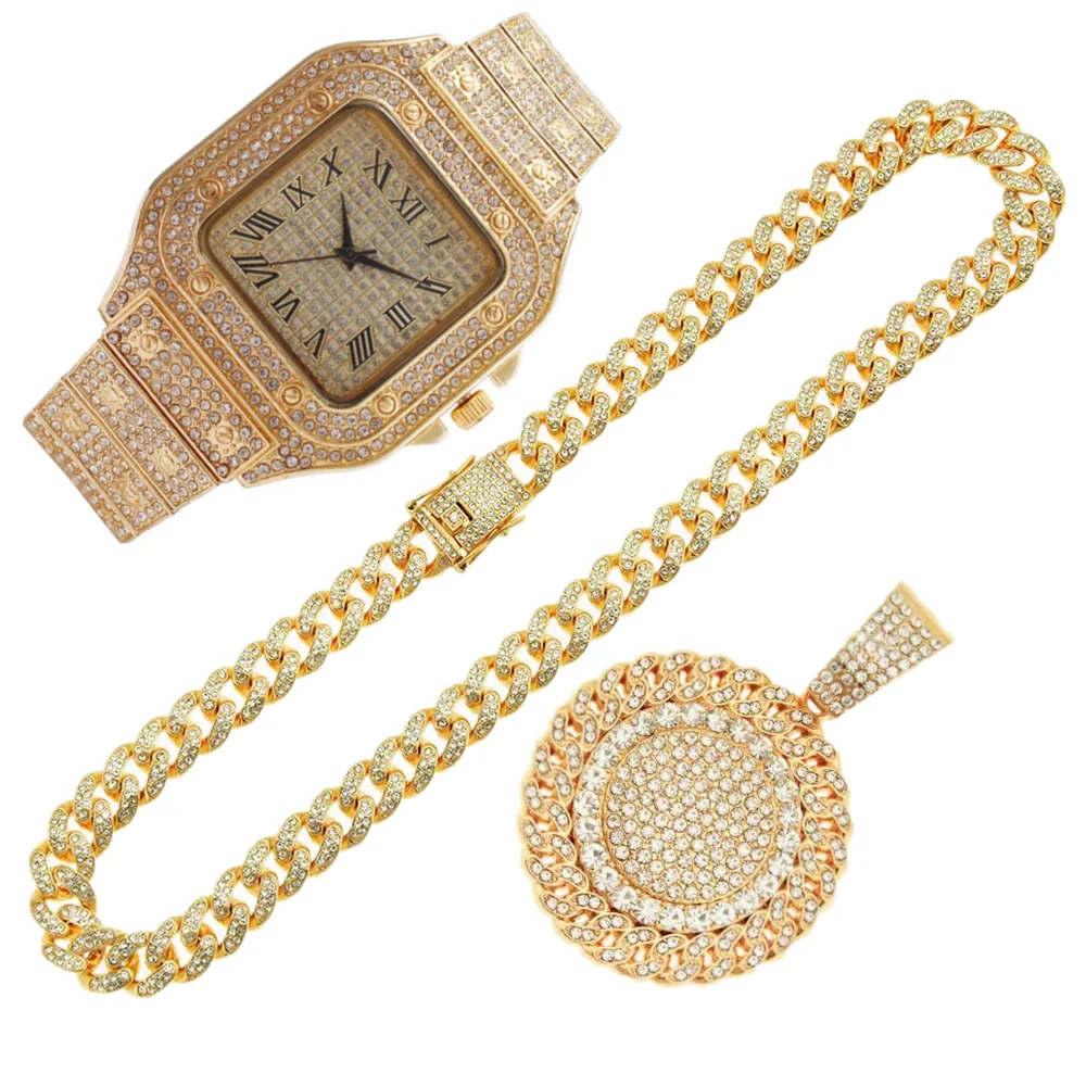 Luxury Watch Miami - 2 piezas: Relojes con incrustaciones de