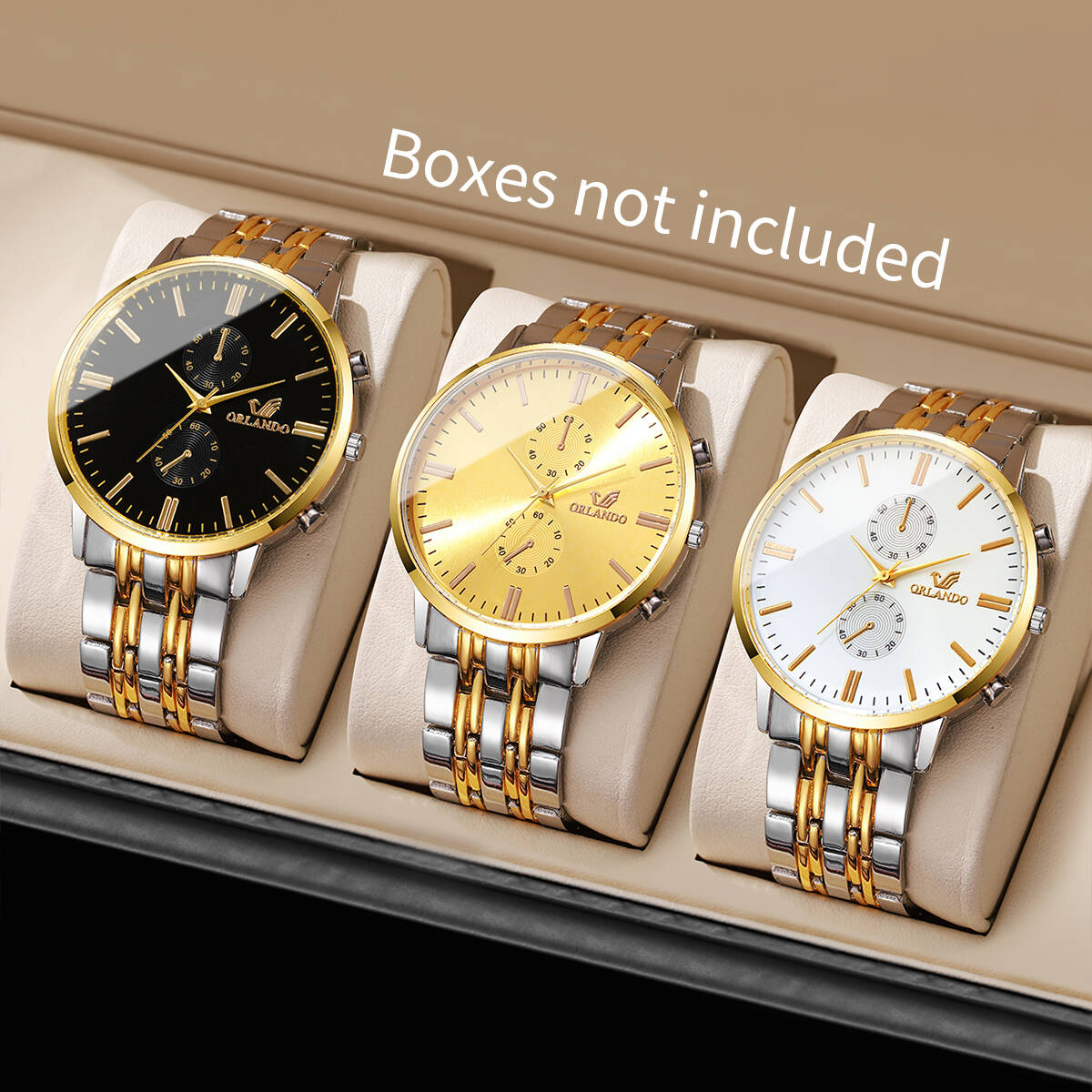 Luxury Watch Organizer For Men - 3 unids/set de relojes de negocios