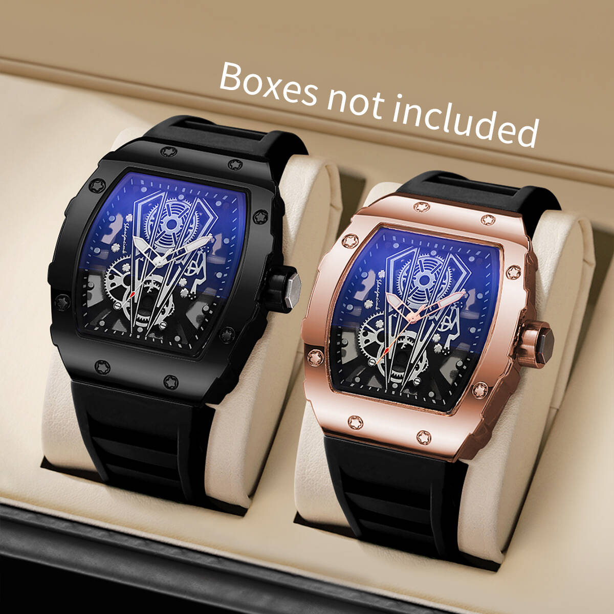Luxury Watch Organizer For Men - 1/2 Uds. Reloj de cuarzo de
