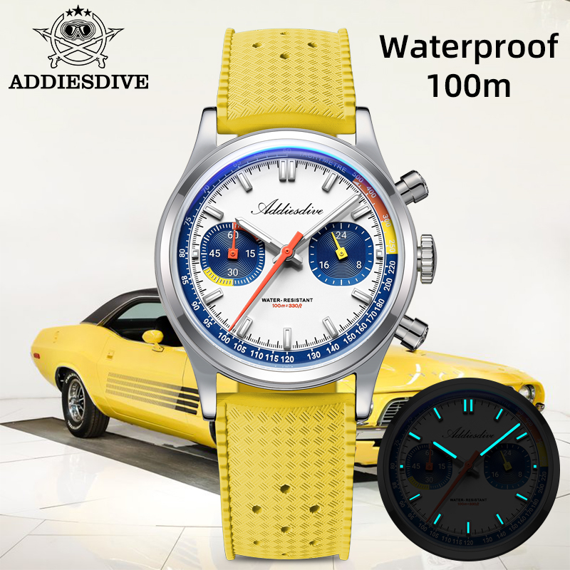 Luxury Watch Rubber Strap - Relojes de pulsera ADDIESDIVE de cuarzo