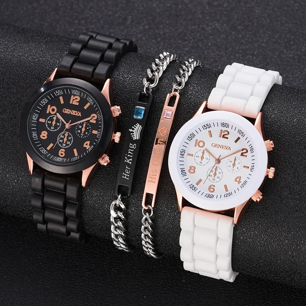 Luxury Watch Rubber Strap - Conjunto de reloj de lujo para