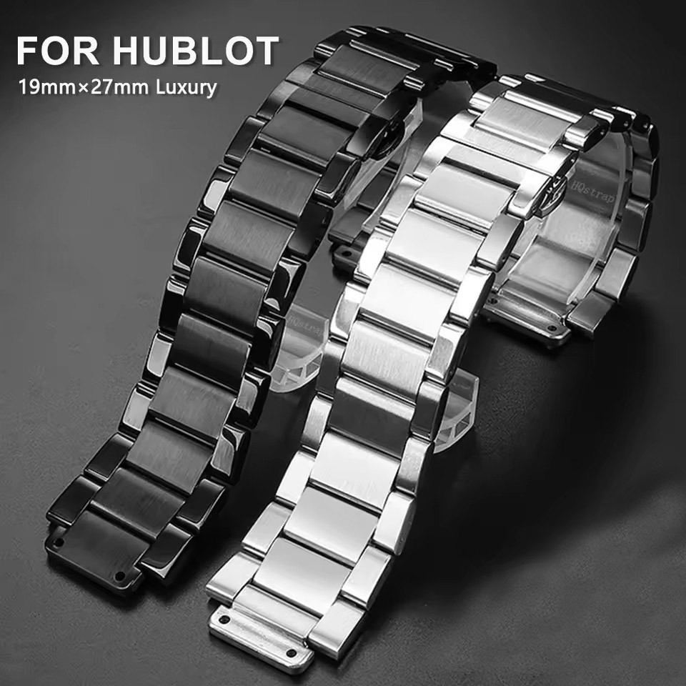 Luxury Watch Hublot - Correa de reloj de acero inoxidable