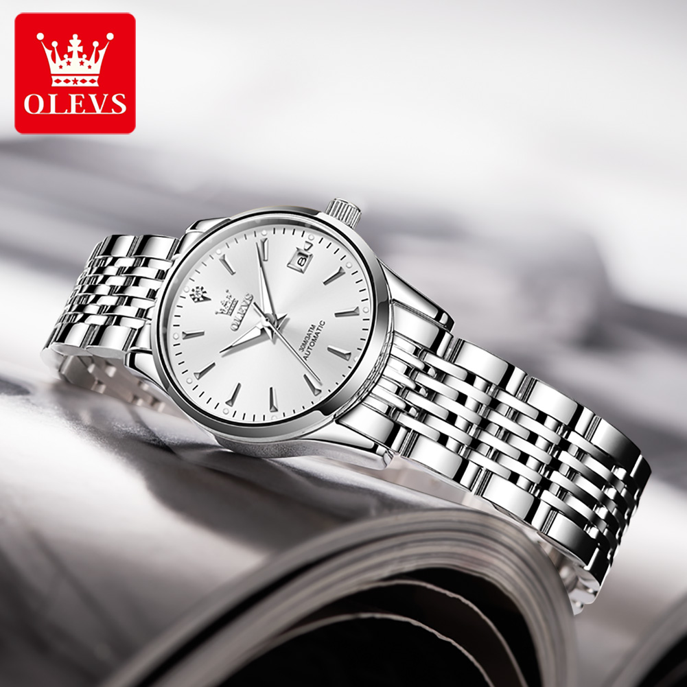 OLEVS 6635 reloj mecánico para - Luxury Watch Cheap reseña y precio