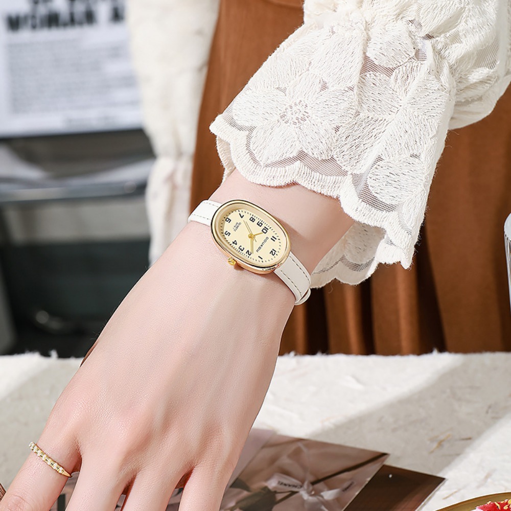 Relojes de lujo con esfera ova - Luxury Watch With Leather Strap reseña y precio
