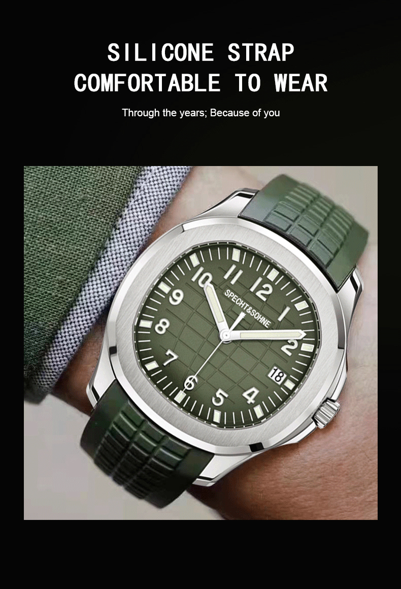 2025 nuevos relojes para hombr - Luxury Watch Rubber Strap reseña y precio