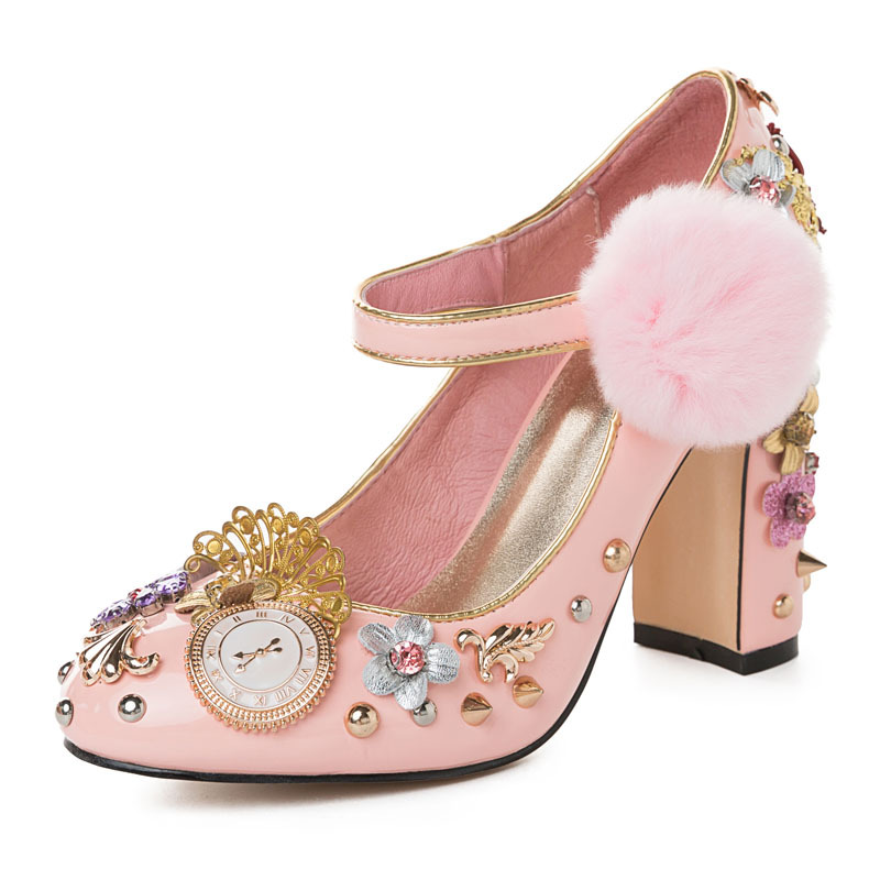 Zapatos de tacón grueso Mary J - Luxury Watch With Leather Strap reseña y precio