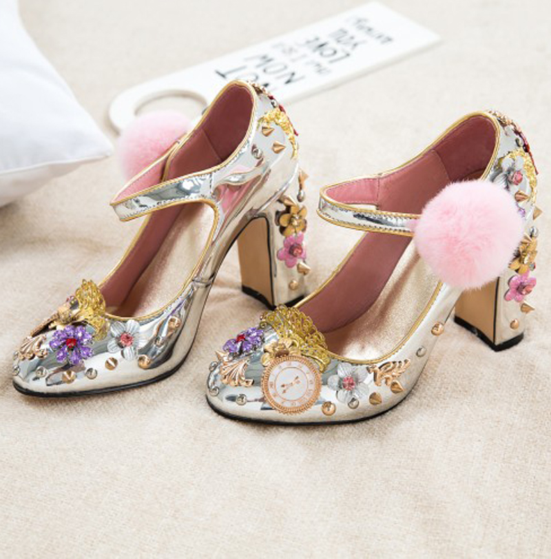 Zapatos de tacón grueso Mary J - Luxury Watch With Leather Strap reseña y precio