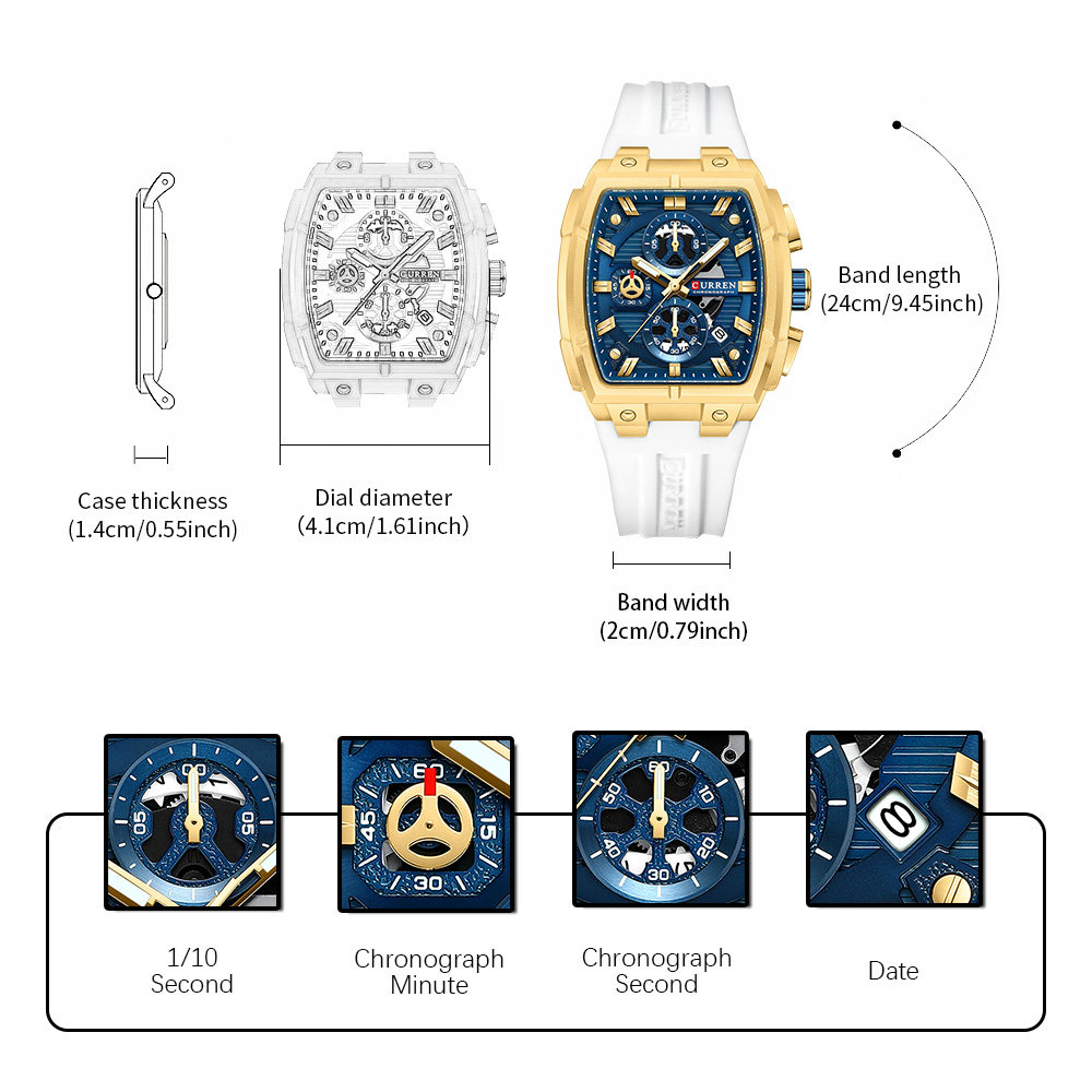 Reloj CURREN de Lujo Vintage p - Luxury Watch Life reseña y precio