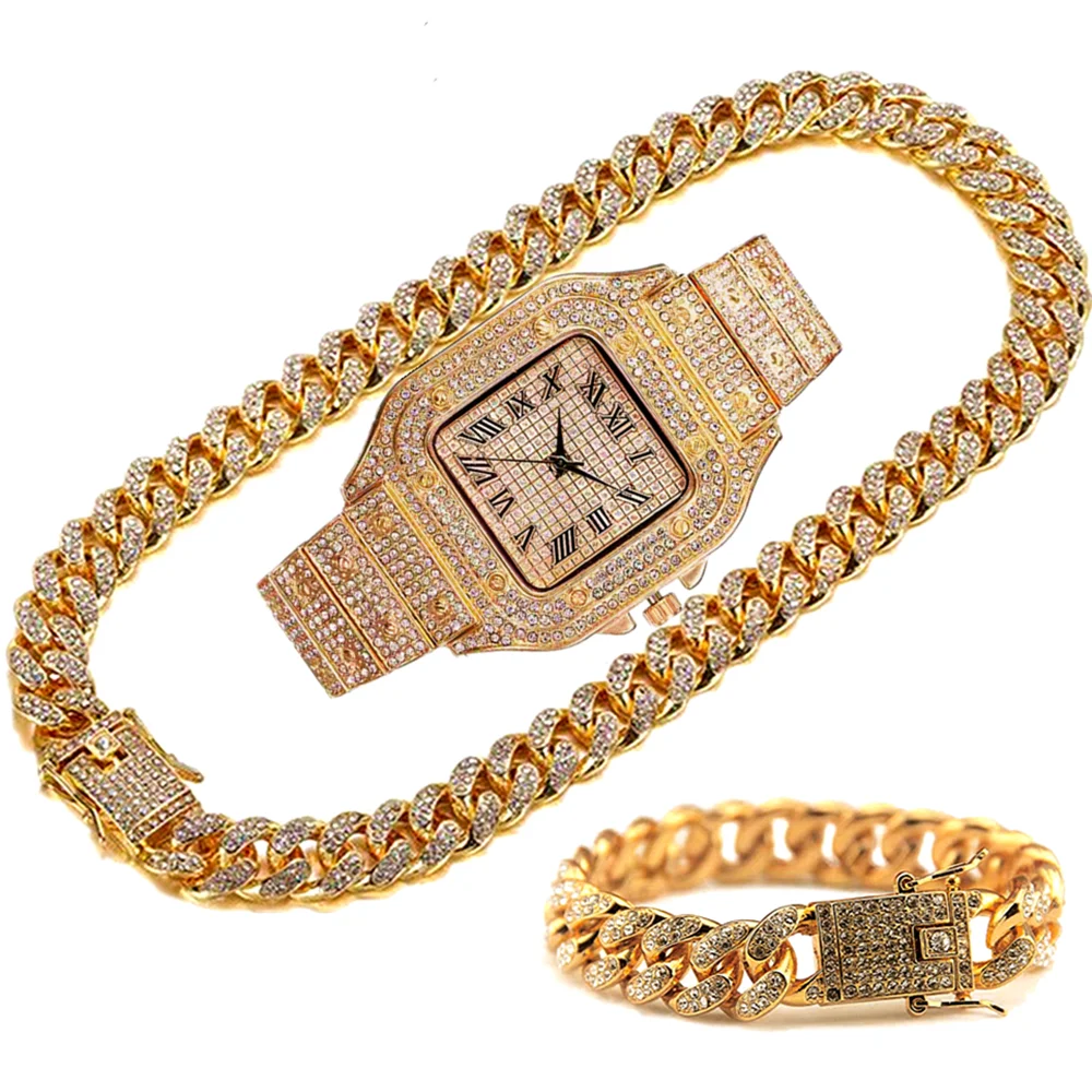 Cadena helada de lujo para hom - Luxury Watch Miami reseña y precio