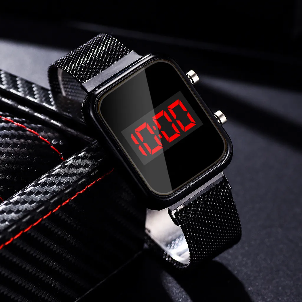 Relojes digitales LED rectangu - Luxury Watch Life reseña y precio