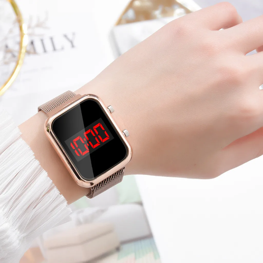 Relojes digitales LED rectangu - Luxury Watch Life reseña y precio