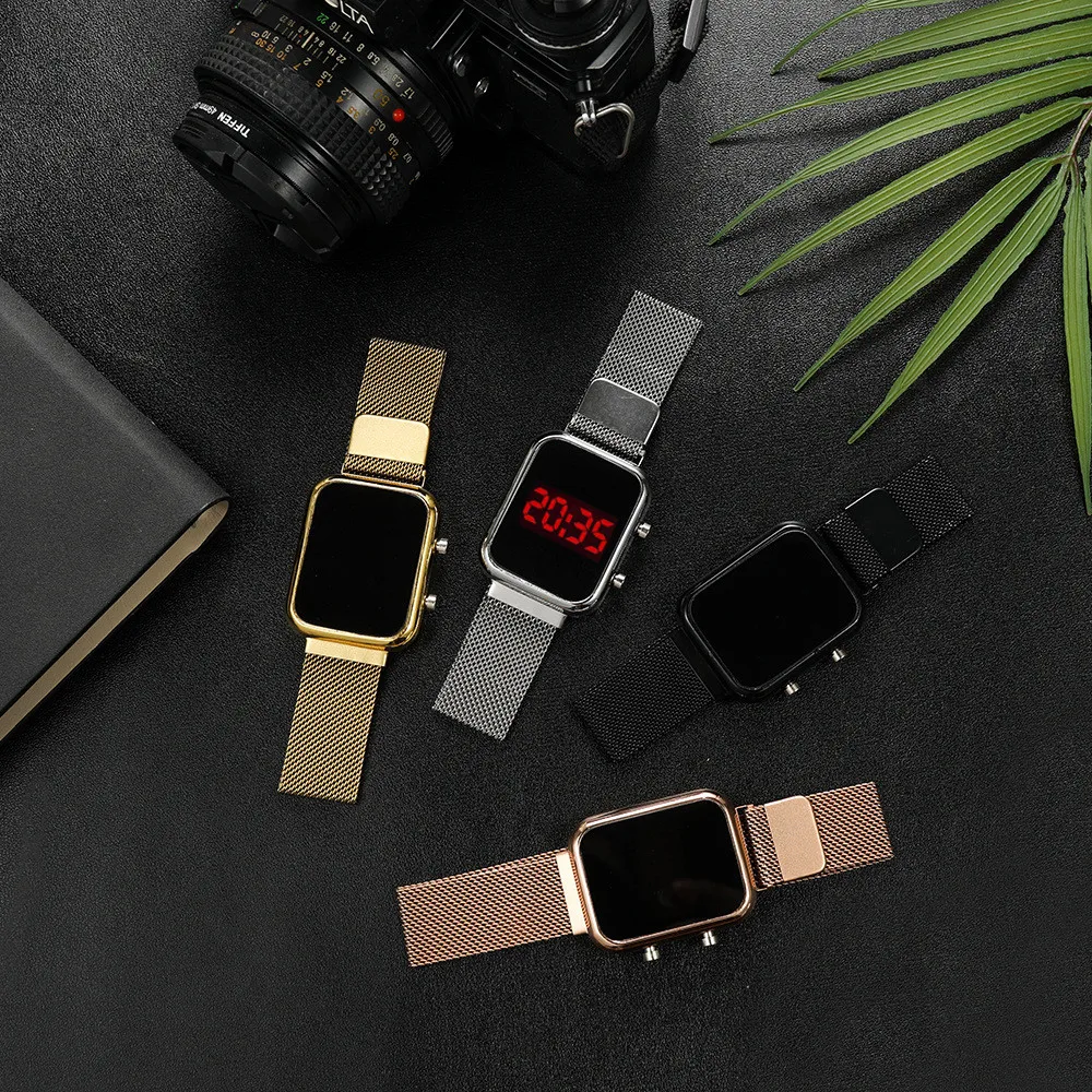 Relojes digitales LED rectangu - Luxury Watch Life reseña y precio
