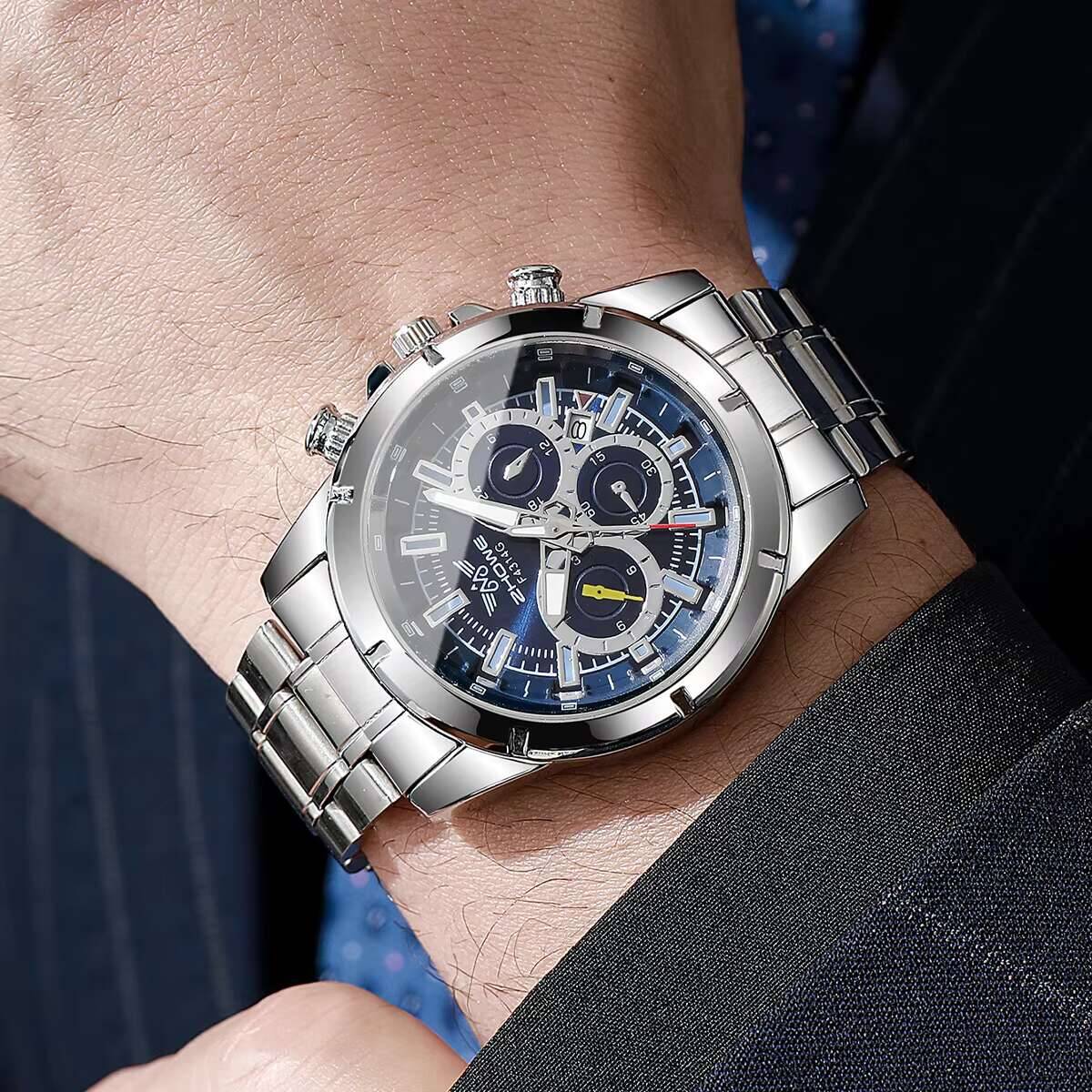 Reloj de cuarzo con calendario - Luxury Watch Organizer For Men reseña y precio
