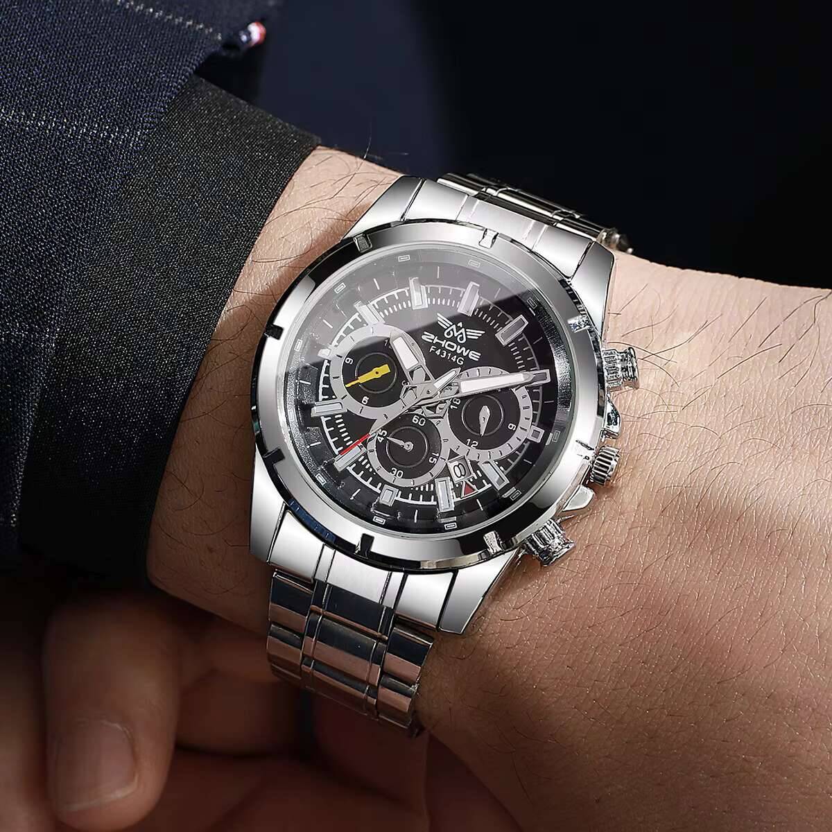 Reloj de cuarzo con calendario - Luxury Watch Organizer For Men reseña y precio