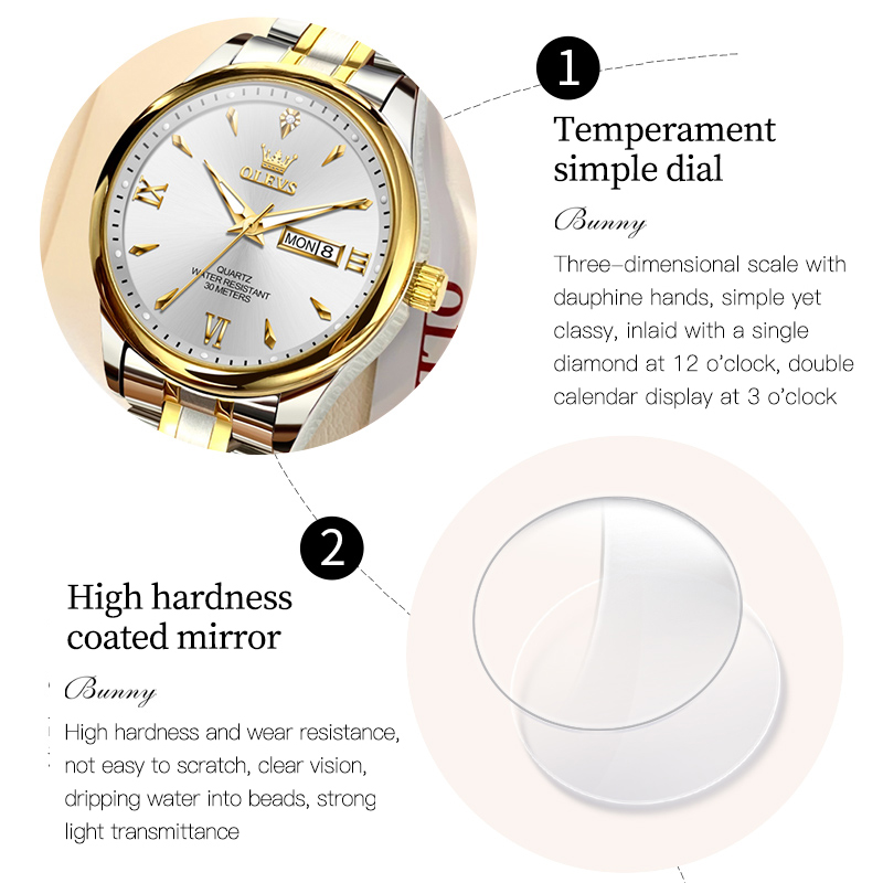 OLEVS-Reloj de mano clásico pa - Luxury Watch Cheap reseña y precio