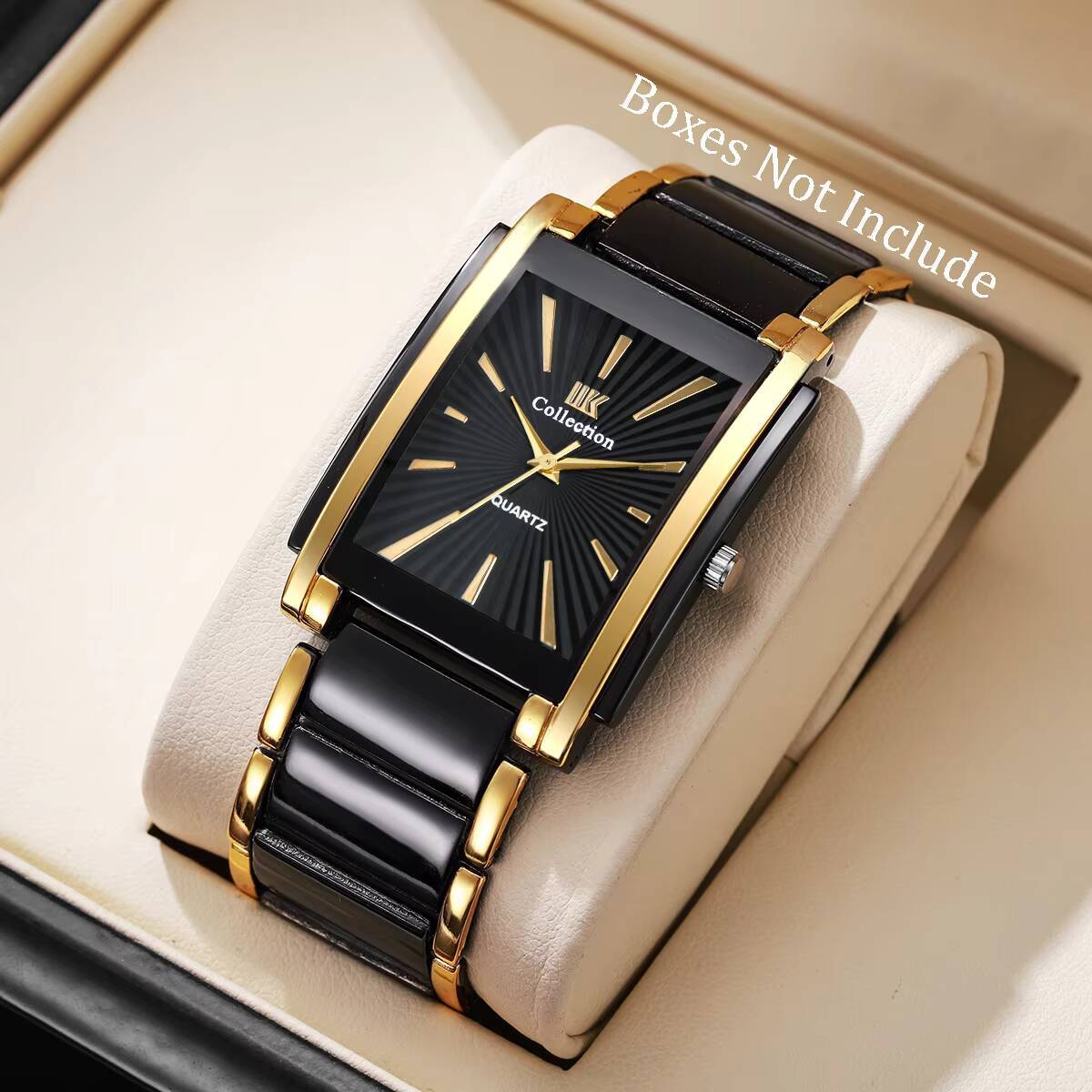 Relojes de negocios rectangula - Luxury Watch Organizer For Men reseña y precio