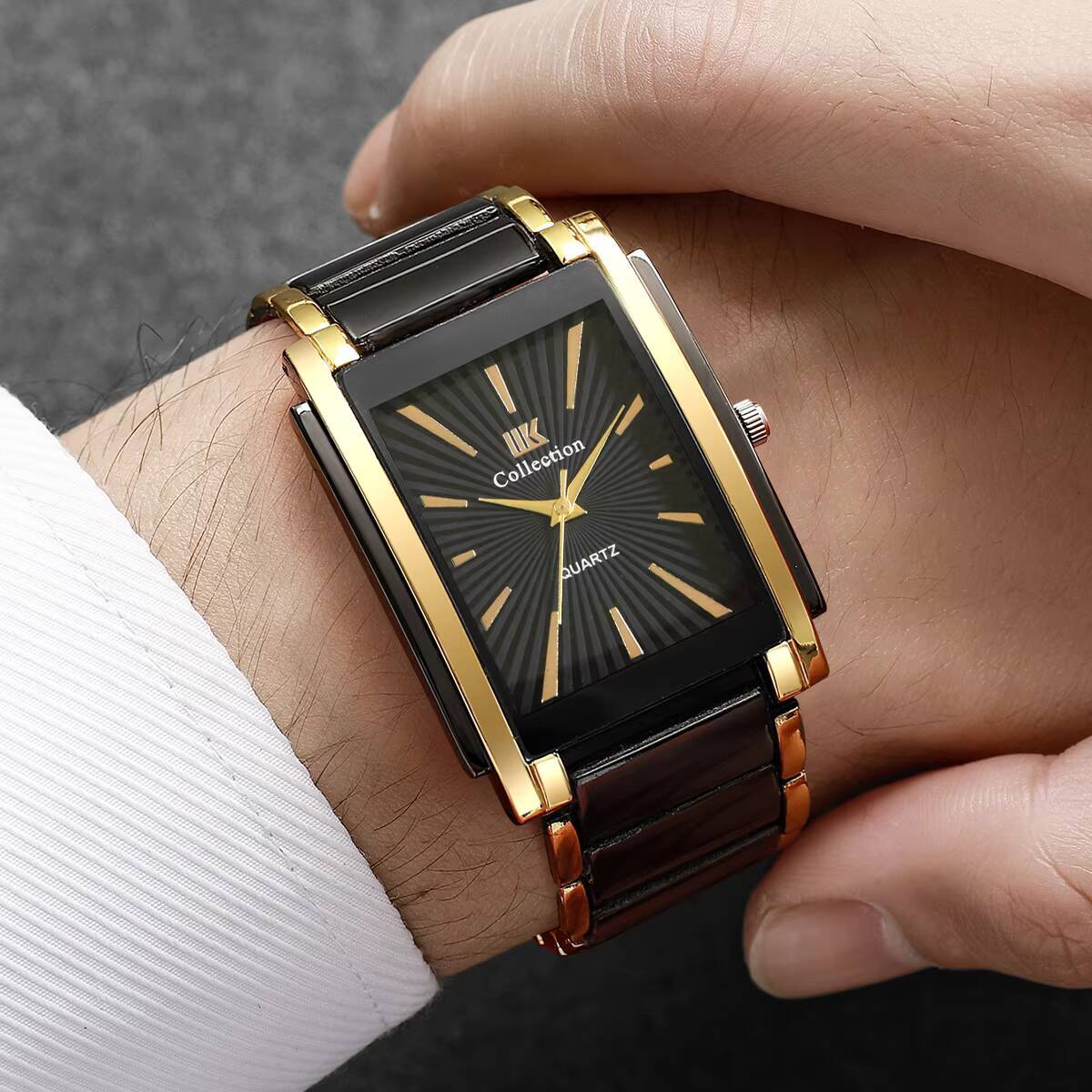 Relojes de negocios rectangula - Luxury Watch Organizer For Men reseña y precio