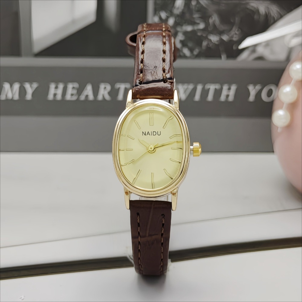 Reloj con esfera ovalada de ma - Luxury Watch With Leather Strap reseña y precio