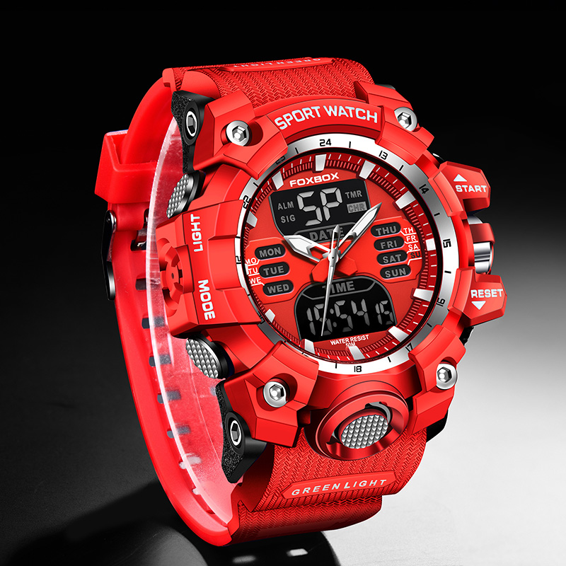 FOXBOX Reloj militar para homb - Luxury Watch Organizer For Men reseña y precio
