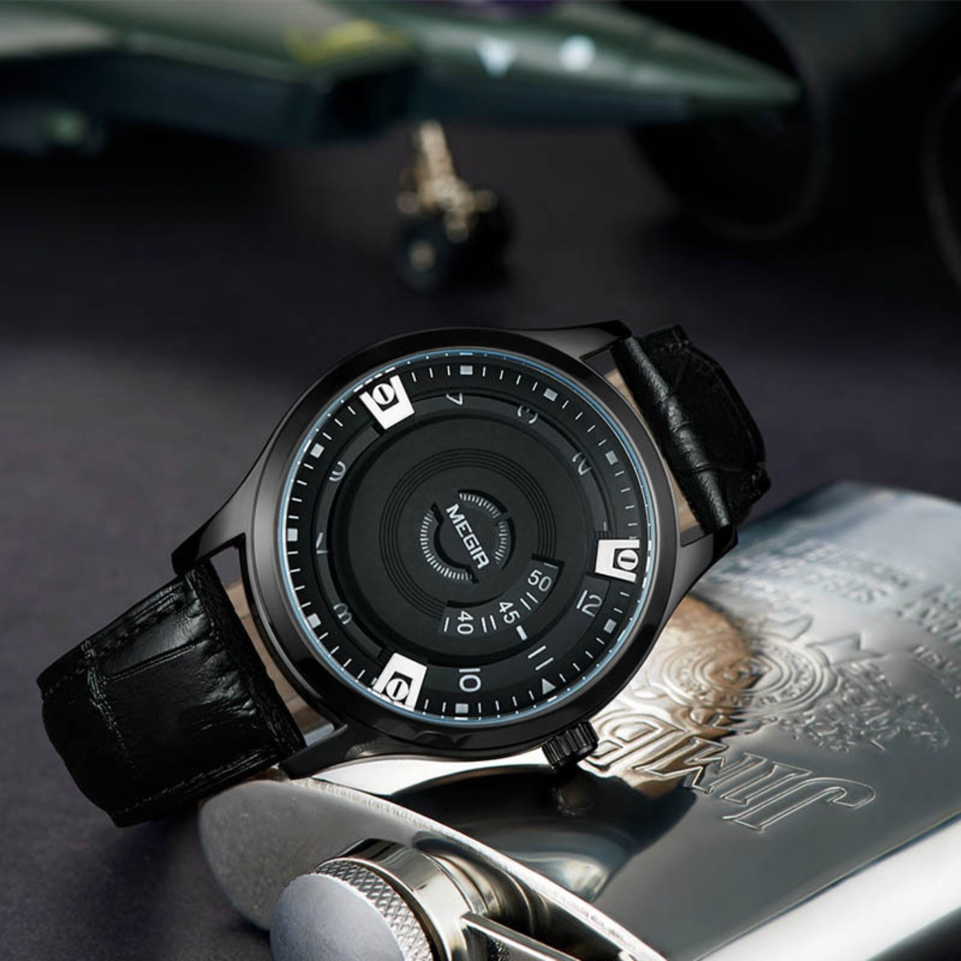 Relojes MEGIR para Hombre, Rel - Luxury Watch With Leather Strap reseña y precio