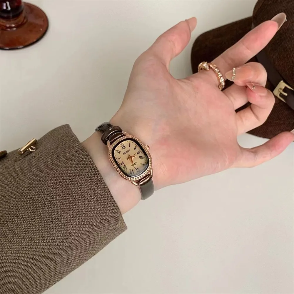 Relojes de marca famosa con es - Luxury Watch With Leather Strap reseña y precio