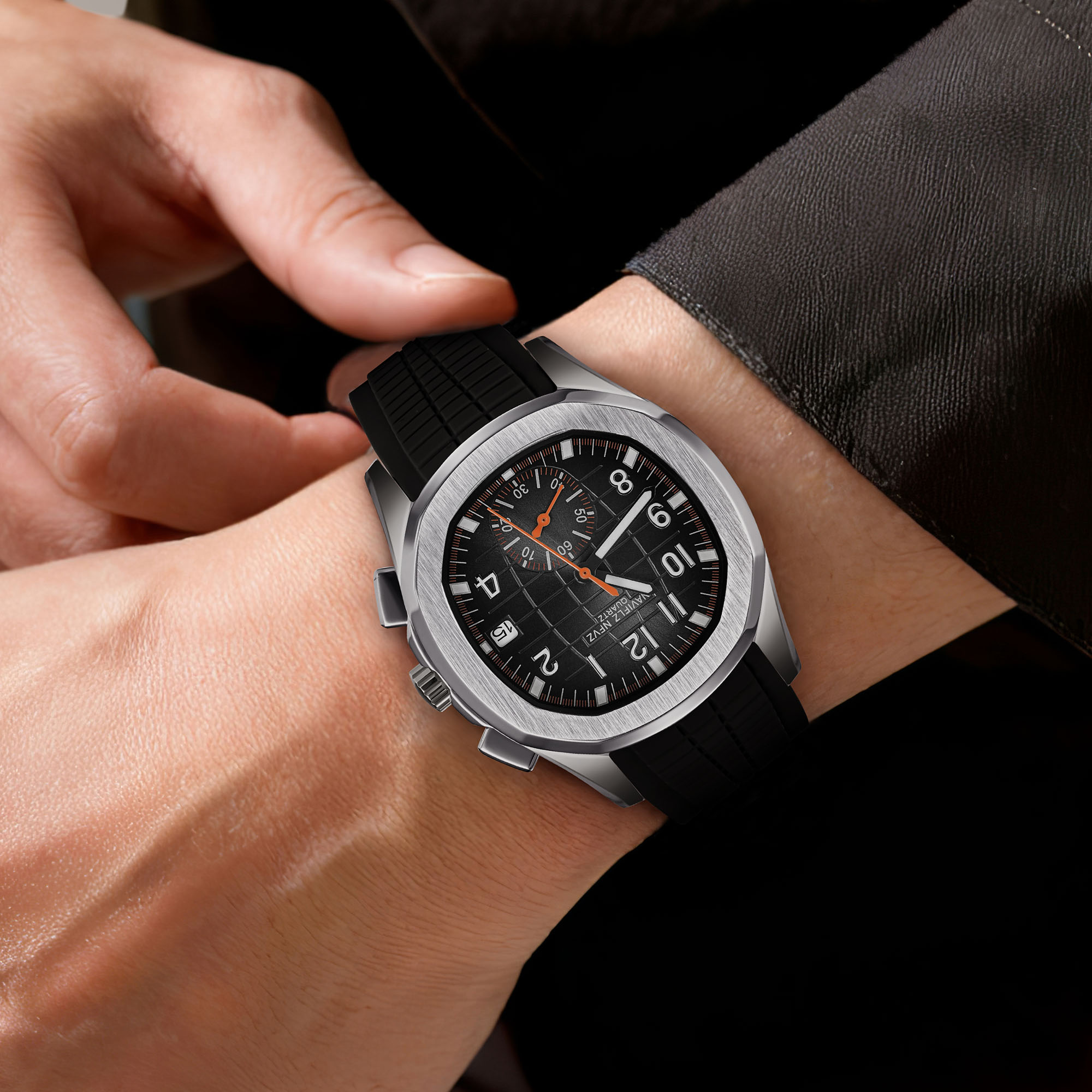 Reloj de lujo para hombre de 4 - Luxury Watch Rubber Strap reseña y precio