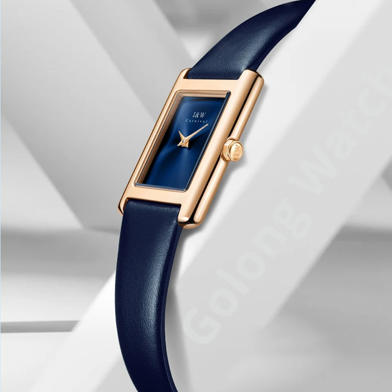 I & W Carnival relojes de cuar - Luxury Watch With Leather Strap reseña y precio