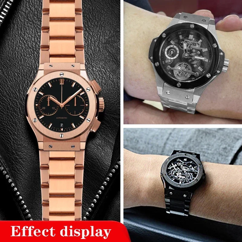Correa de reloj de acero inoxi - Luxury Watch Hublot reseña y precio