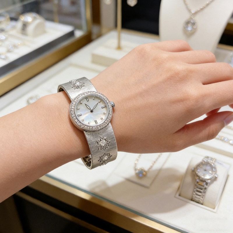 Reloj de cuarzo Cameo de plata - Luxury Watch Drawing reseña y precio